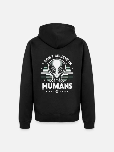 Alien UFO Aliens Außerirdischer - Veste à capuche bio Premium Unisexe - noir