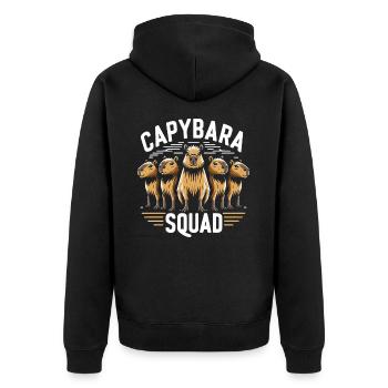 Capybara Capybara Rongeur Animal - Veste à capuche bio Premium Unisexe - noir - Dos - Nico (187cm)