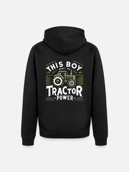 Traktor Landwirt Landwirtschaft Traktoren Bauer - Premium økologisk unisex-hættejakke - sort