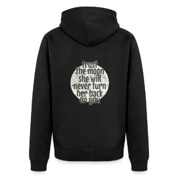 Faites confiance à la Lune, elle ne lui tournera jamais le dos Kugel - Veste à capuche bio Premium Unisexe - noir - Dos - Nico (187cm)