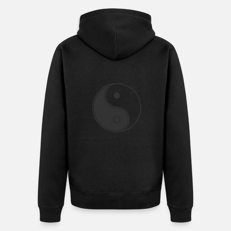 Concept de Yin et Yang - Veste à capuche bio Premium Unisexe - noir