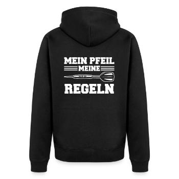 Fléchettes Fléchettes Joueur de fléchettes Fléchettes Sport - Veste à capuche bio Premium Unisexe - noir - Dos - Nico (187cm)