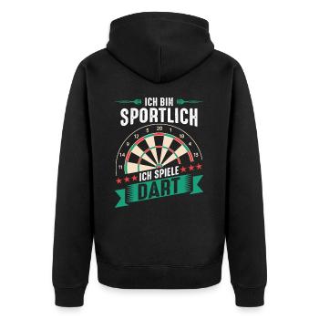 Fléchettes Fléchettes Joueur de fléchettes Fléchettes Sport - Veste à capuche bio Premium Unisexe - noir - Dos - Nico (187cm)