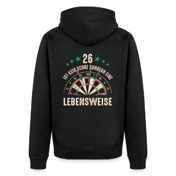 Fléchettes Fléchettes Joueur de fléchettes Fléchettes Sport - Veste à capuche bio Premium Unisexe - noir - Dos - Nico (187cm)