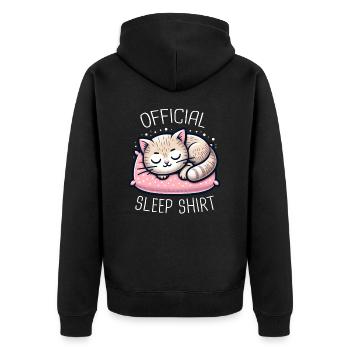 Chat, Amoureux Des Chats, Propriétaire De Chat, Chaton - Veste à capuche bio Premium Unisexe - noir - Dos - Nico (187cm)