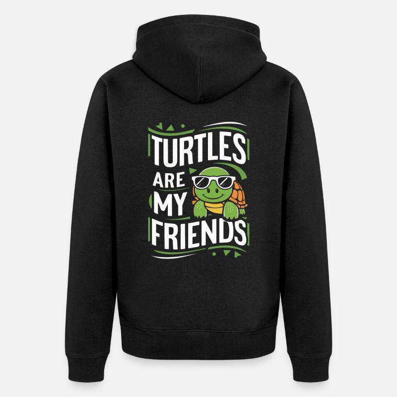 Grenouille Crapaud - Veste à capuche bio Premium Unisexe - noir