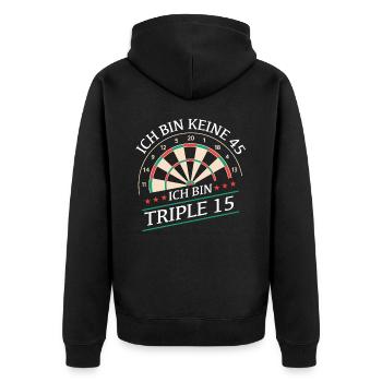 Birthday Gift 45 Years Birthday Child - Unisex Premium Organic Zip Hoodie - black - Back - Nico (187cm)