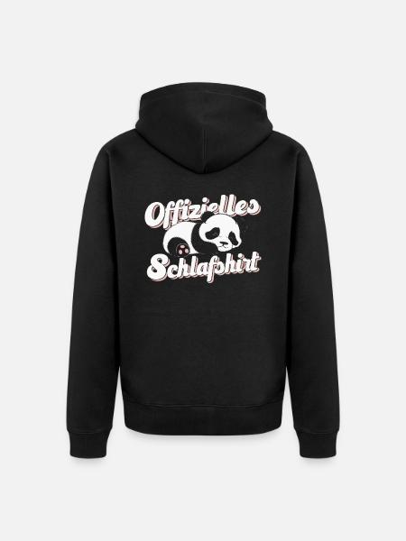 Panda Panda Bear Pandas - Unisex Premium Organic Zip Hoodie - black