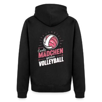 Volley-ball Volley-ball de plage Joueurs de volley-ball sportifs - Veste à capuche bio Premium Unisexe - noir - Dos - Nico (187cm)