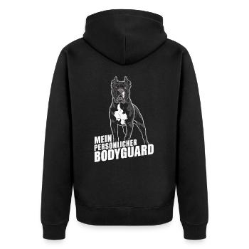 Chiens Cane Corso Italiano Chien - Veste à capuche bio Premium Unisexe - noir - Dos - Nico (187cm)