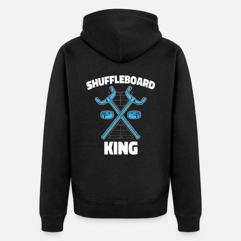 Shuffleboard Shoveboard Shuffleboarding - Veste à capuche bio Premium Unisexe - noir