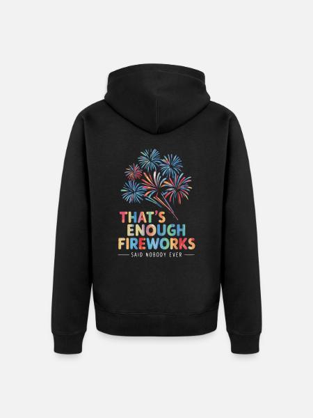 Pyrotechnics Fireworks Pyrotechnics - Unisex Premium Organic Zip Hoodie - black