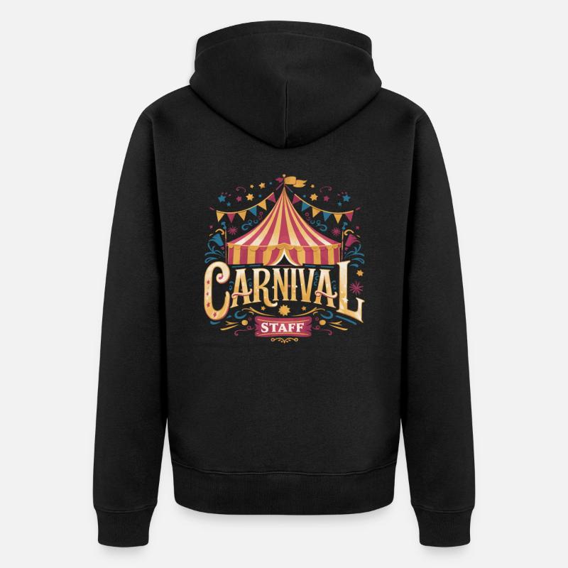Cirque Carnaval Carnaval - Veste à capuche bio Premium Unisexe - noir