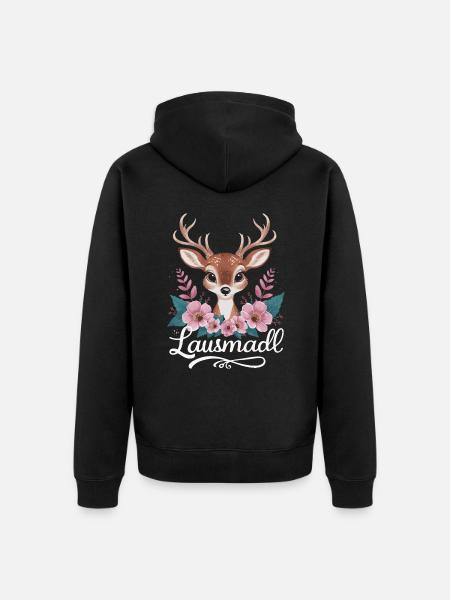 Freistaat Bayern Bayrisch - Unisex Premium Bio Zip Hoodie - Schwarz