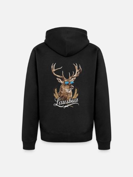 Freistaat Bayern Bayrisch - Unisex Premium Bio Zip Hoodie - Schwarz