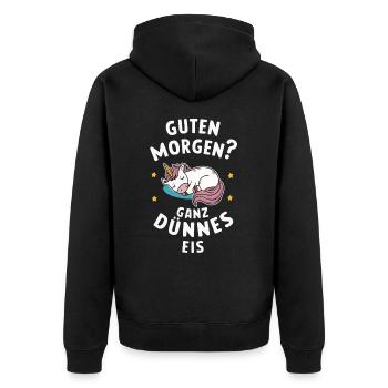 Licorne Licornes Créatures mythiques Mystique - Veste à capuche bio Premium Unisexe - noir - Dos - Nico (187cm)