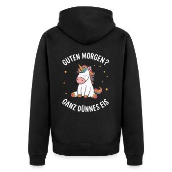 Licorne Licornes Créatures mythiques Mystique - Veste à capuche bio Premium Unisexe - noir - Dos - Nico (187cm)