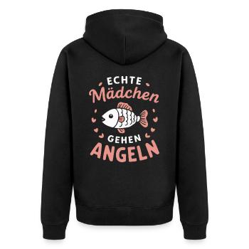 pêcheur pêcheur pêche pêche poisson - Veste à capuche bio Premium Unisexe - noir - Dos - Nico (187cm)
