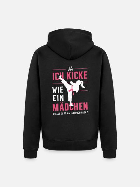 Karate Martial Arts Fighter Karate - Unisex Premium Organic Zip Hoodie - black