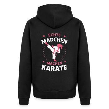 Karaté Arts Martiaux Combattant Karaté - Veste à capuche bio Premium Unisexe - noir - Dos - Nico (187cm)