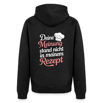 Chef Chef - Veste à capuche bio Premium Unisexe - noir - Dos - Nico (187cm)