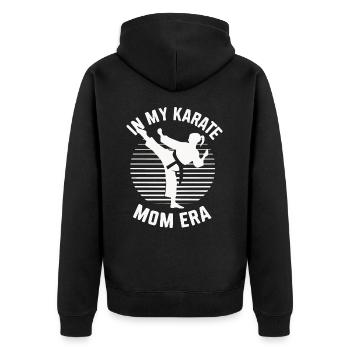 Karaté Karaté Combattant Arts Martiaux - Veste à capuche bio Premium Unisexe - noir - Dos - Nico (187cm)