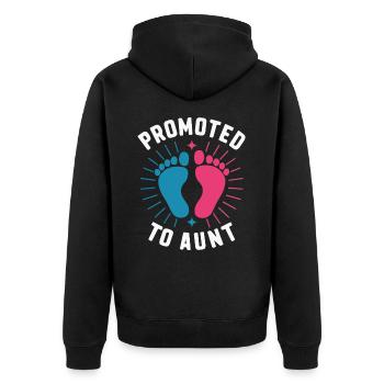 Tante Famille Tantes - Veste à capuche bio Premium Unisexe - noir - Dos - Nico (187cm)