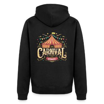 Cirque Carnaval Carnaval - Veste à capuche bio Premium Unisexe - noir - Dos - Nico (187cm)