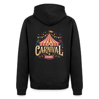 Cirque Carnaval Carnaval - Veste à capuche bio Premium Unisexe - noir - Dos - Nico (187cm)