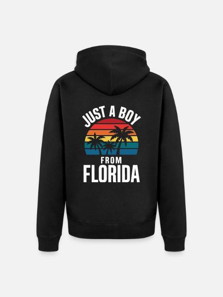 Florida USA America Seed - Unisex Premium Organic Zip Hoodie - black