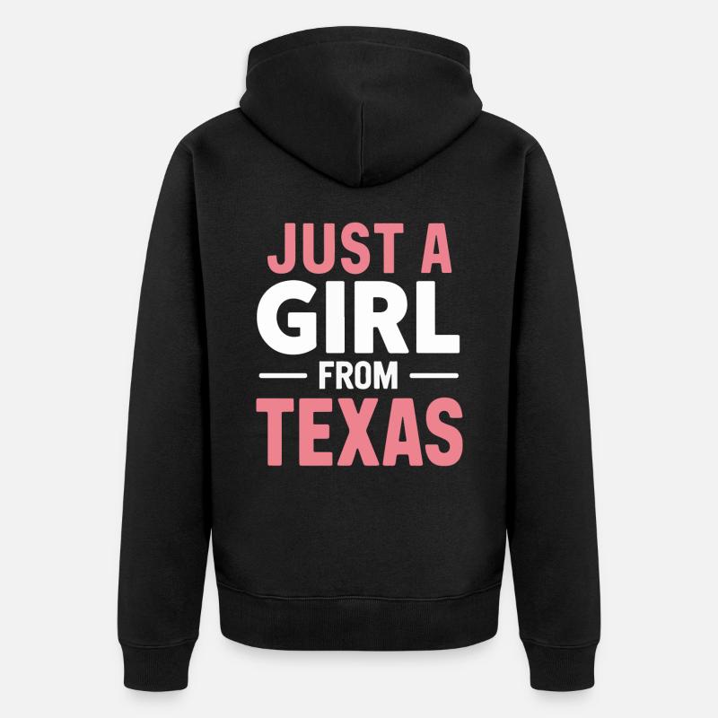 État du Texas Texans Texas - Veste à capuche bio Premium Unisexe - noir