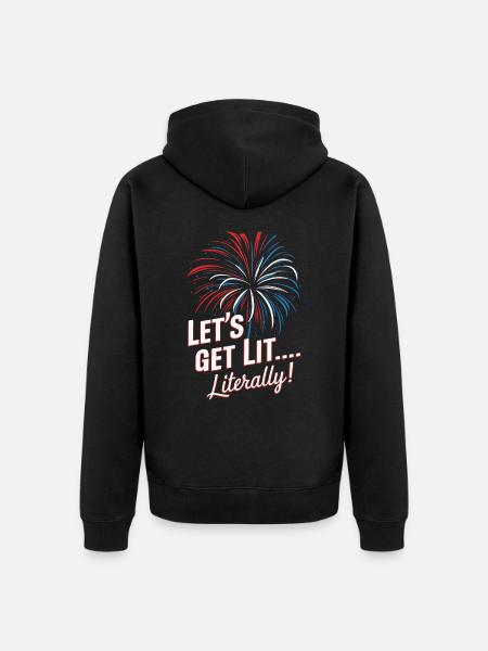 Pyrotechnics Fireworks Pyrotechnics - Unisex Premium Organic Zip Hoodie - black