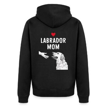 Chien Labrador - Veste à capuche bio Premium Unisexe - noir - Dos - Nico (187cm)
