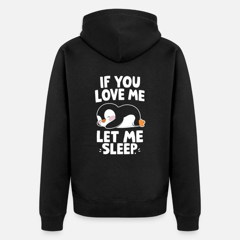 Pingouin Pingouin Animal - Veste à capuche bio Premium Unisexe - noir
