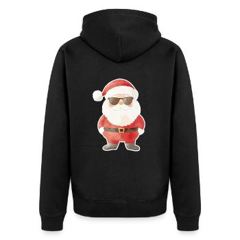 Père Noël Cool Noël - Veste à capuche bio Premium Unisexe - noir - Dos - Nico (187cm)