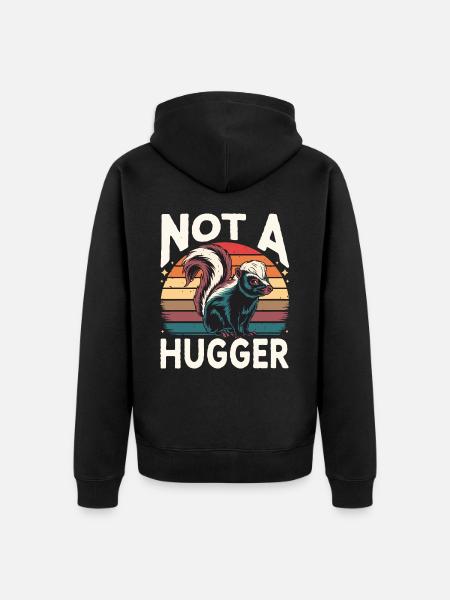 Skunk Zoo Animals - Unisex Premium Organic Zip Hoodie - black