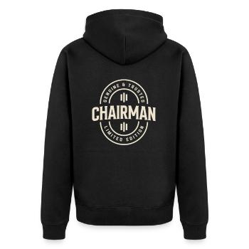 Style de président authentique - Veste à capuche bio Premium Unisexe - noir - Dos - Nico (187cm)
