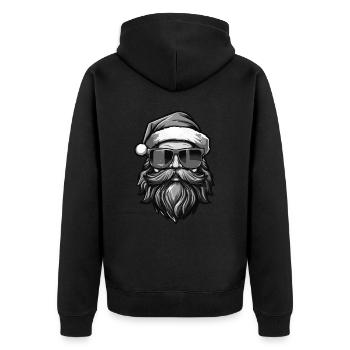 Père Noël Noël cool - Veste à capuche bio Premium Unisexe - noir - Dos - Nico (187cm)
