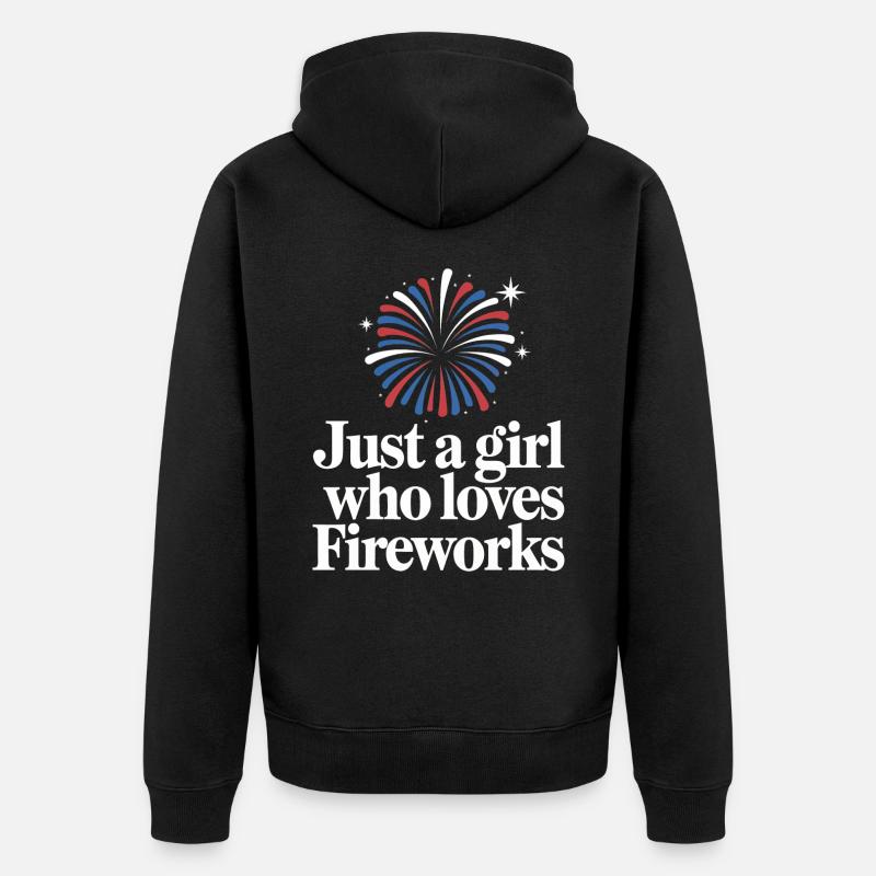 Pyrotechnie Feux d’artifice Pyrotechnie - Veste à capuche bio Premium Unisexe - noir