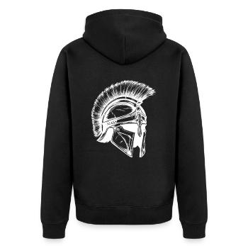 Casque Spartan Sparta - Veste à capuche bio Premium Unisexe - noir - Dos - Nico (187cm)