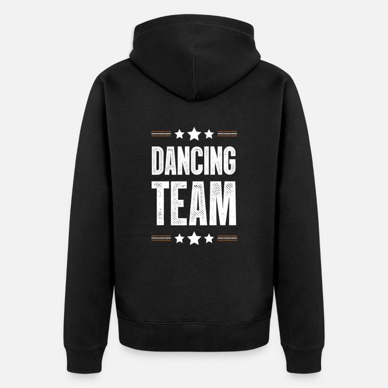 Équipe de danse - Veste à capuche bio Premium Unisexe - noir