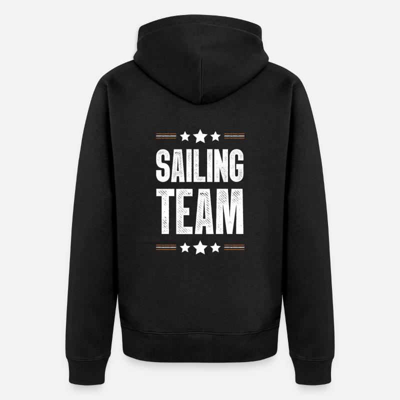 Equipe de voile - Veste à capuche bio Premium Unisexe - noir