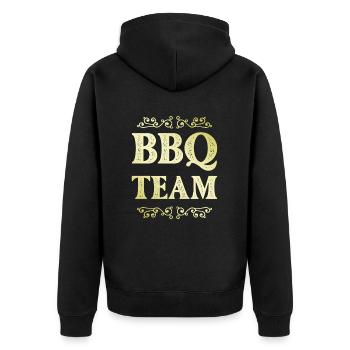 Équipe de barbecue - Veste à capuche bio Premium Unisexe - noir - Dos - Nico (187cm)