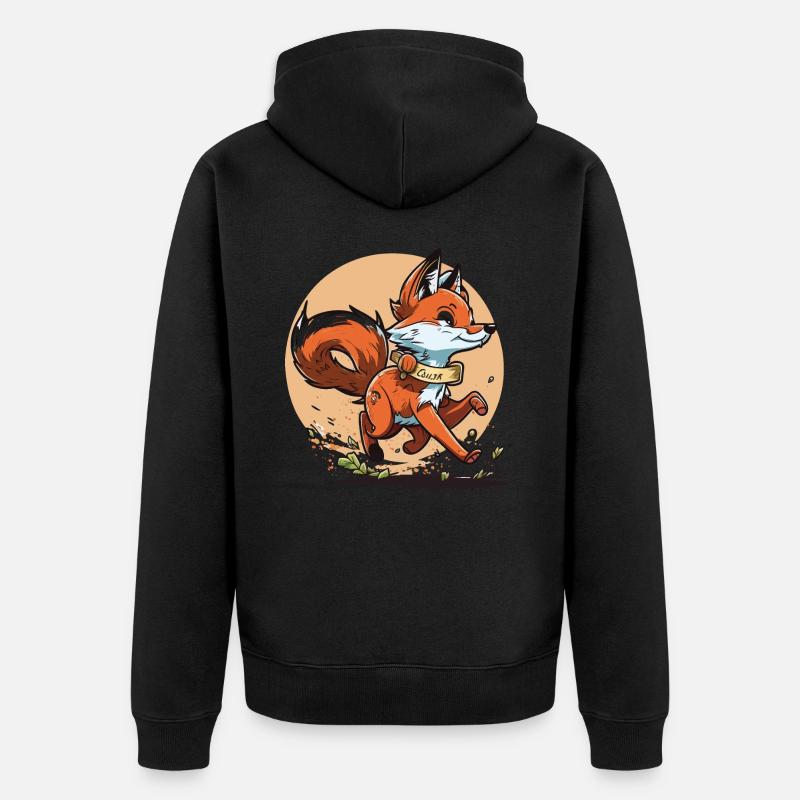 Fox Runner - Veste à capuche bio Premium Unisexe - noir