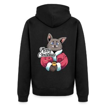 Cadeaux de Noël Noël - Veste à capuche bio Premium Unisexe - noir - Dos - Nico (187cm)