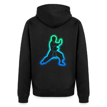 Taekwondo Arts Martiaux Enfants Garçons Karaté - Veste à capuche bio Premium Unisexe - noir - Dos - Nico (187cm)