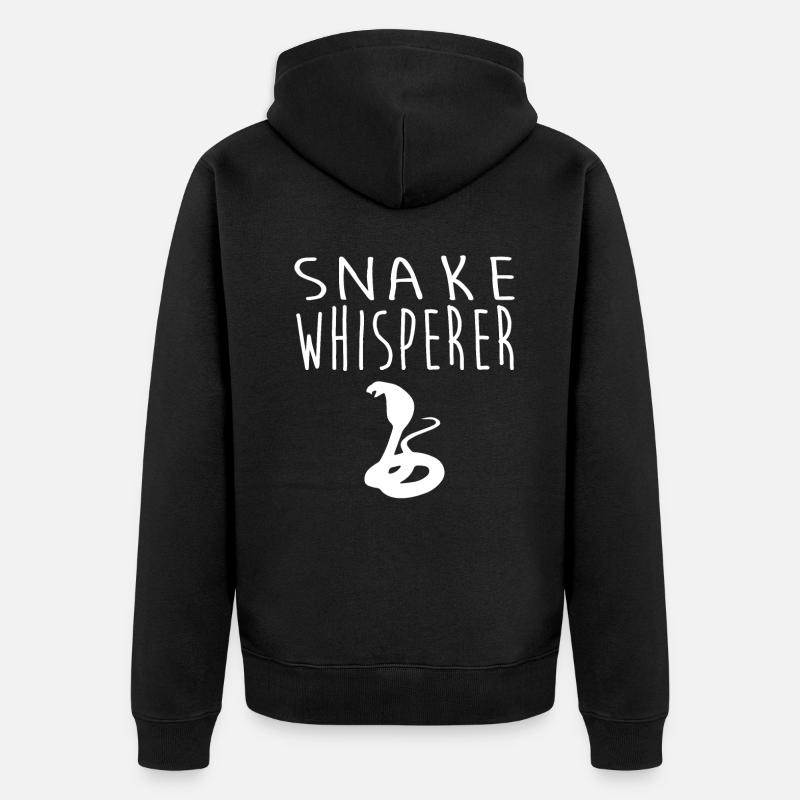 Tshirt Serpent - Veste à capuche bio Premium Unisexe - noir