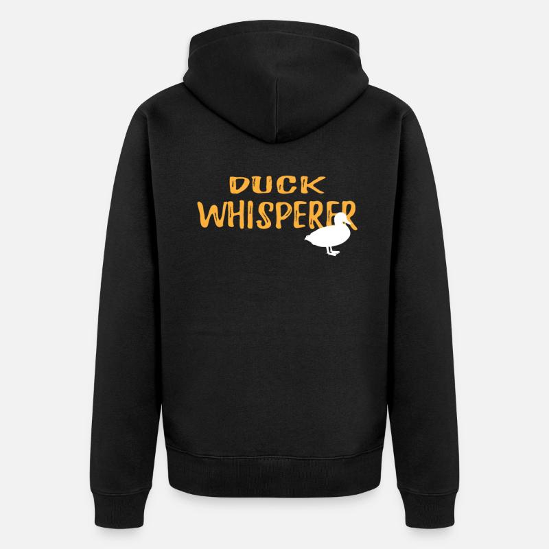 T-shirt graphique Duck Whisperer - Veste à capuche bio Premium Unisexe - noir