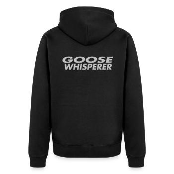 Goose Design For Every Toddler - Unisex Premium Bio Zip Hoodie - Schwarz - Hinten - Nico (187cm)