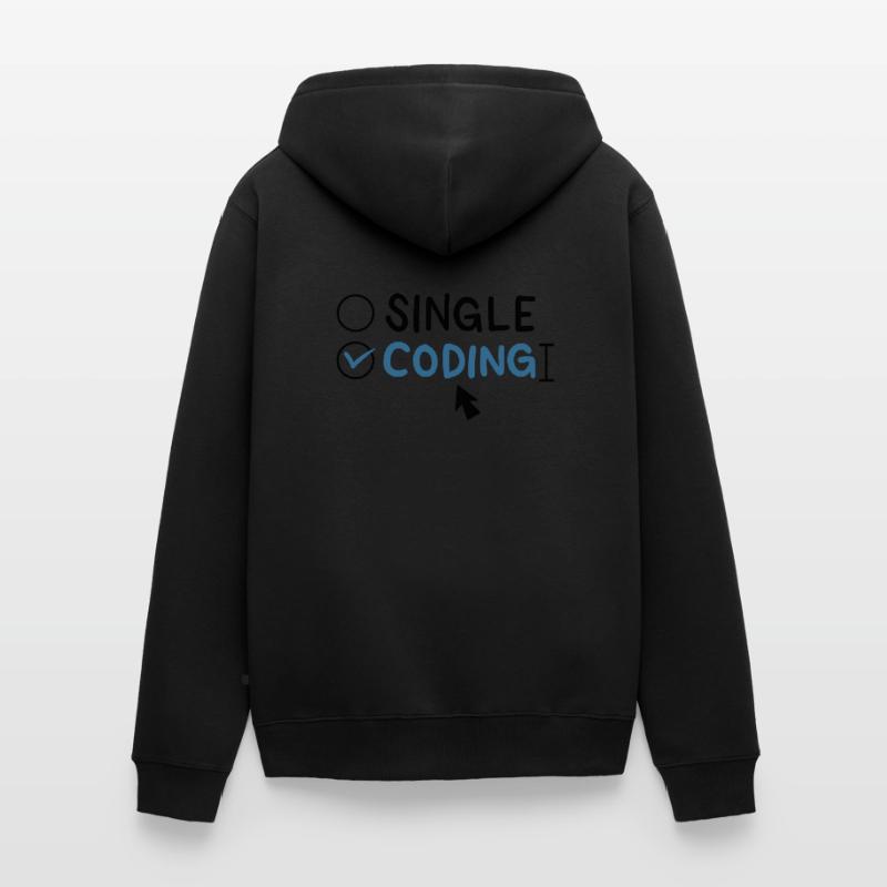 Ingénieur logiciel de programmation à codage unique Veste à capuche bio Premium Unisexe